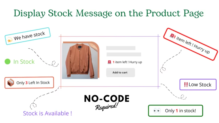 Show inventory quantity on product page